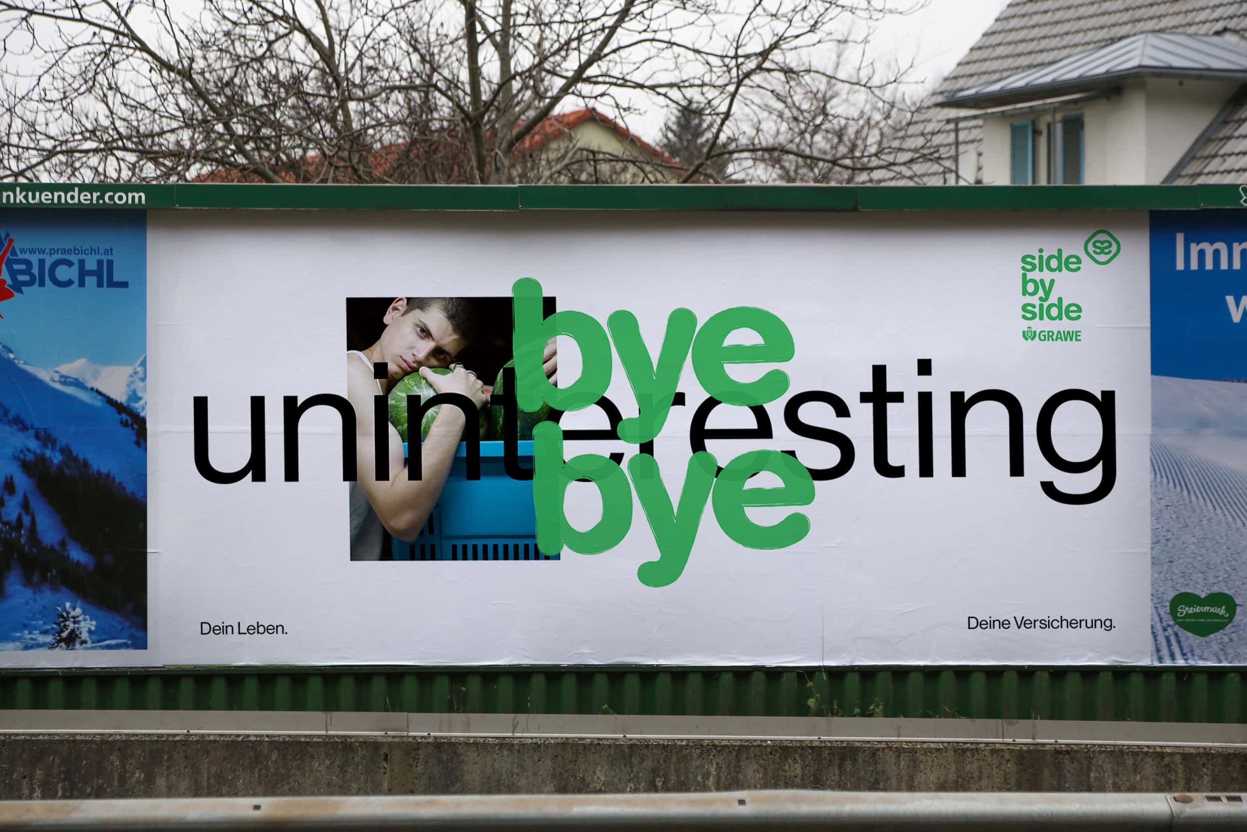 GRAWE sidebyside Campaign: Bye Bye Uninteresting