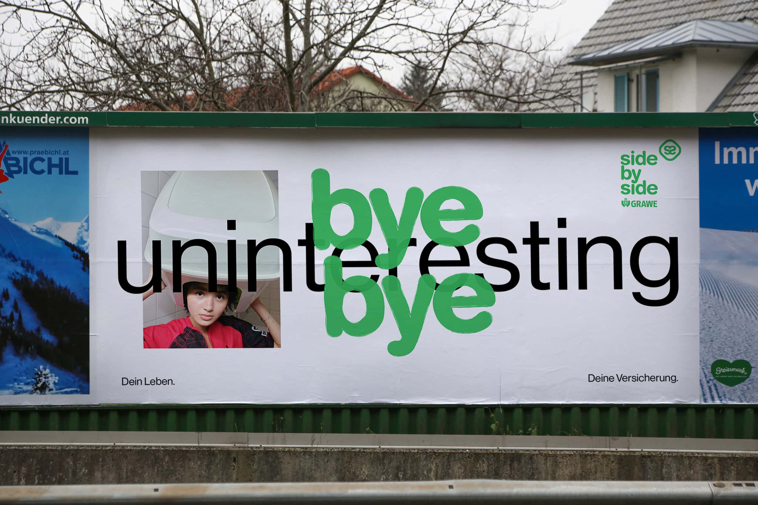 GRAWE sidebyside Campaign: Bye Bye Uninteresting