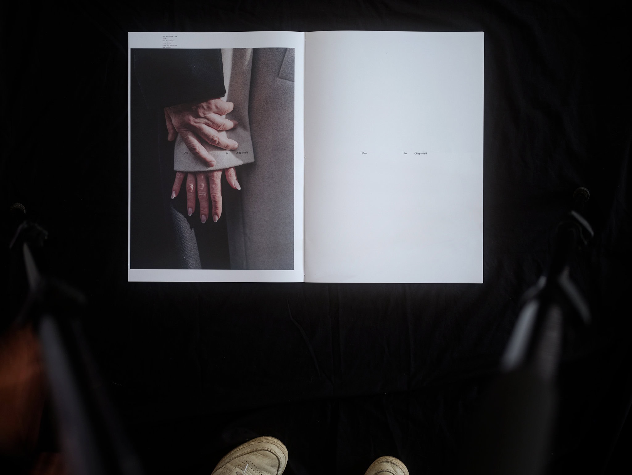 ONE Magazine Design Spreads with Hands