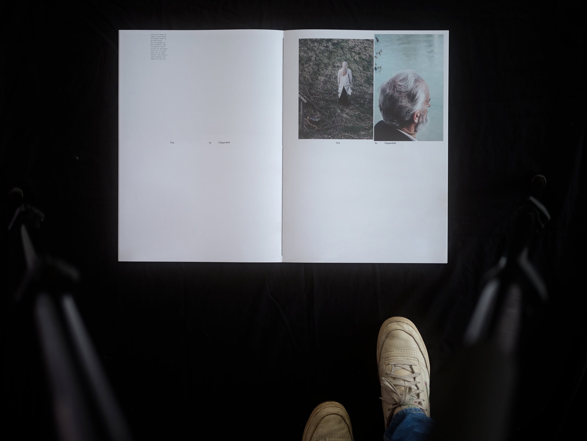 ONE Magazine Design Spread two elderly people